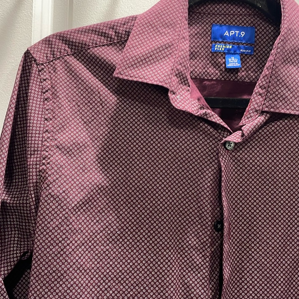 Long sleeve casual button down slim fit